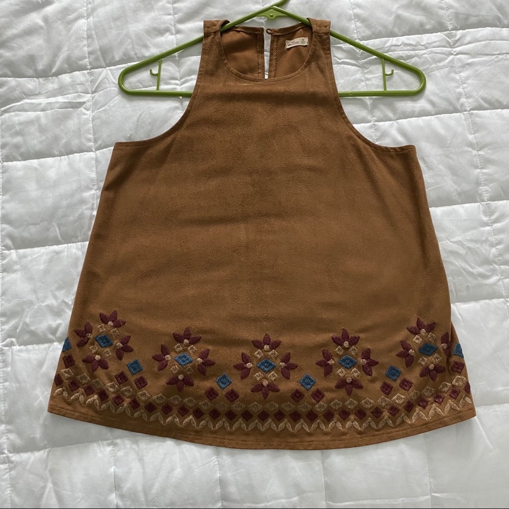 Hollister Suede Style Top